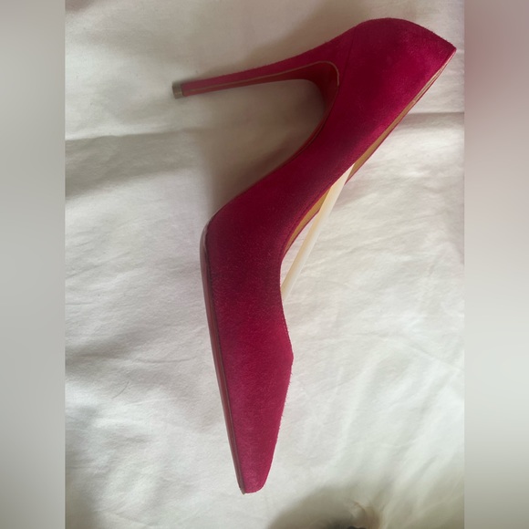 *Authentic* Christian Louboutin Kate 100 Veau Velours in color Bomba - Picture 3 of 12